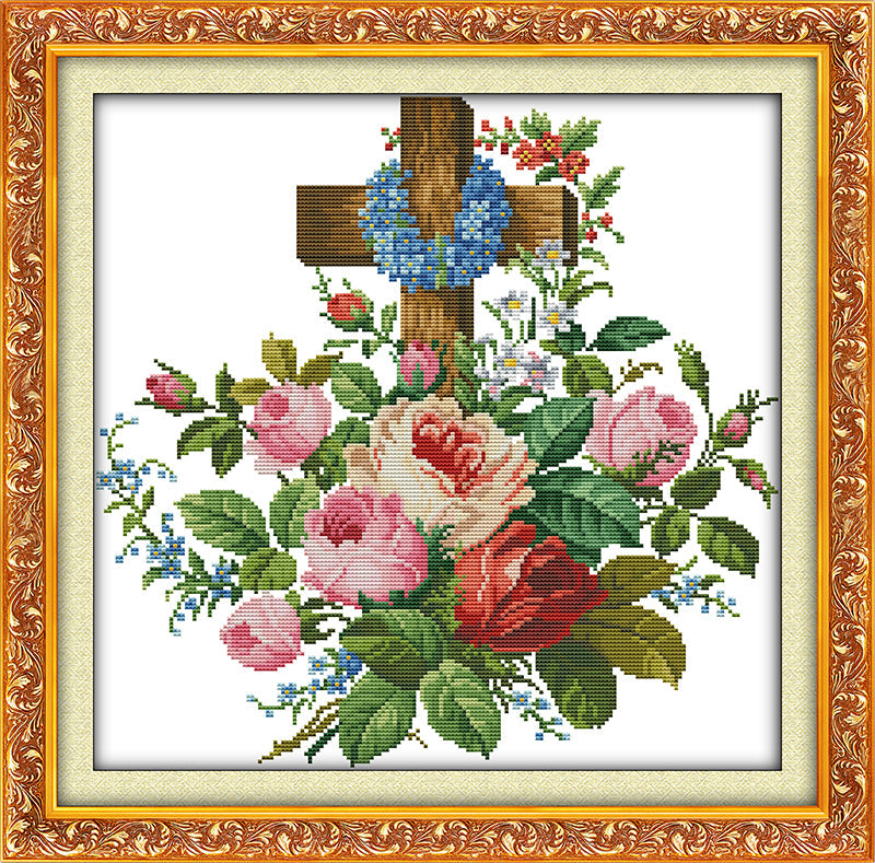 Flower Cross Stitch Kits J018