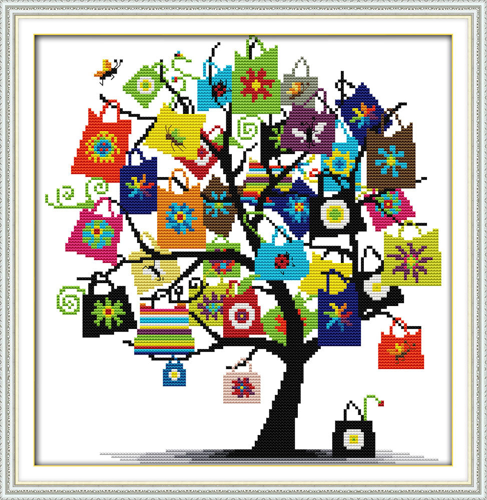 Tree Cross Stitch Kits J247 Hobbyart.uk