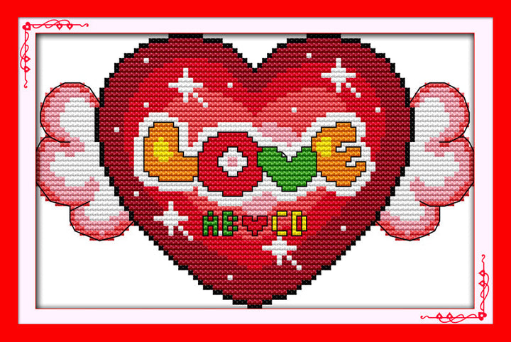 Heart Cross Stitch Kits K713