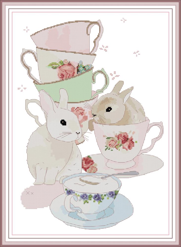 Rabbit Cross Stitch Kits KB082