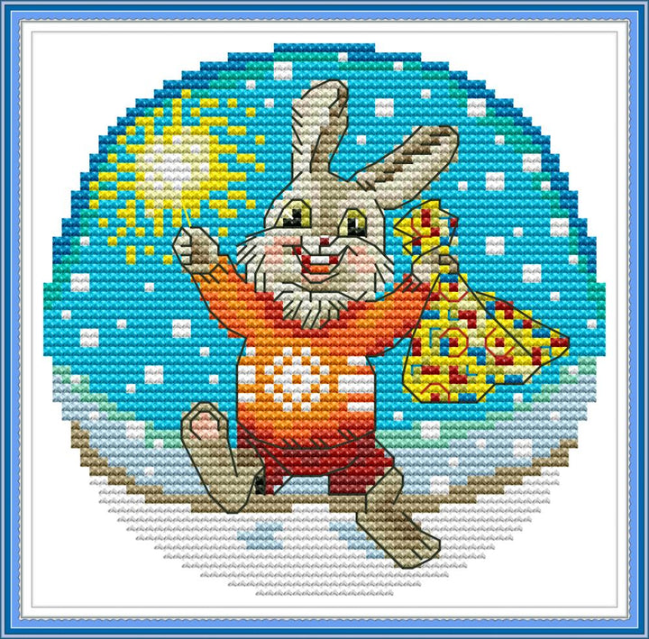 Rabbit Cross Stitch Kits KB092