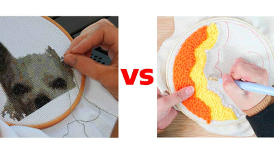 Cross Stitch vs Punch Needle: Exploring Different Needlework Techniques
