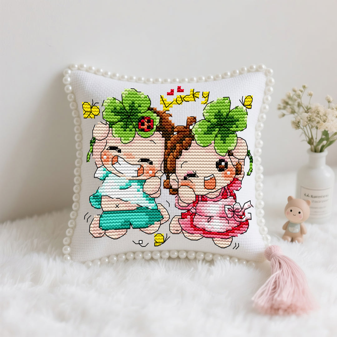 Lucky Baby Cross Stitch Needle Pocket