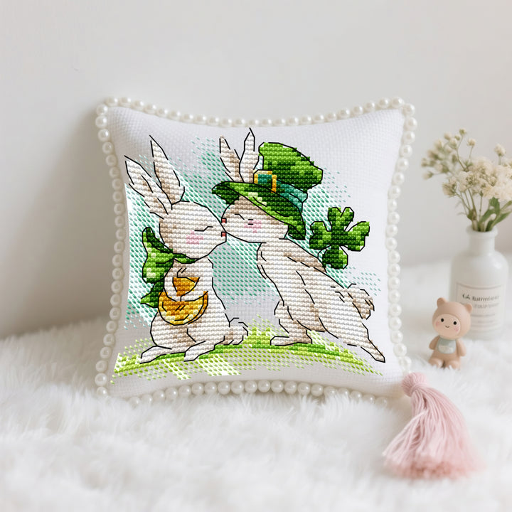 The Rabbit's Luck Cross Stitch Needle Pocket