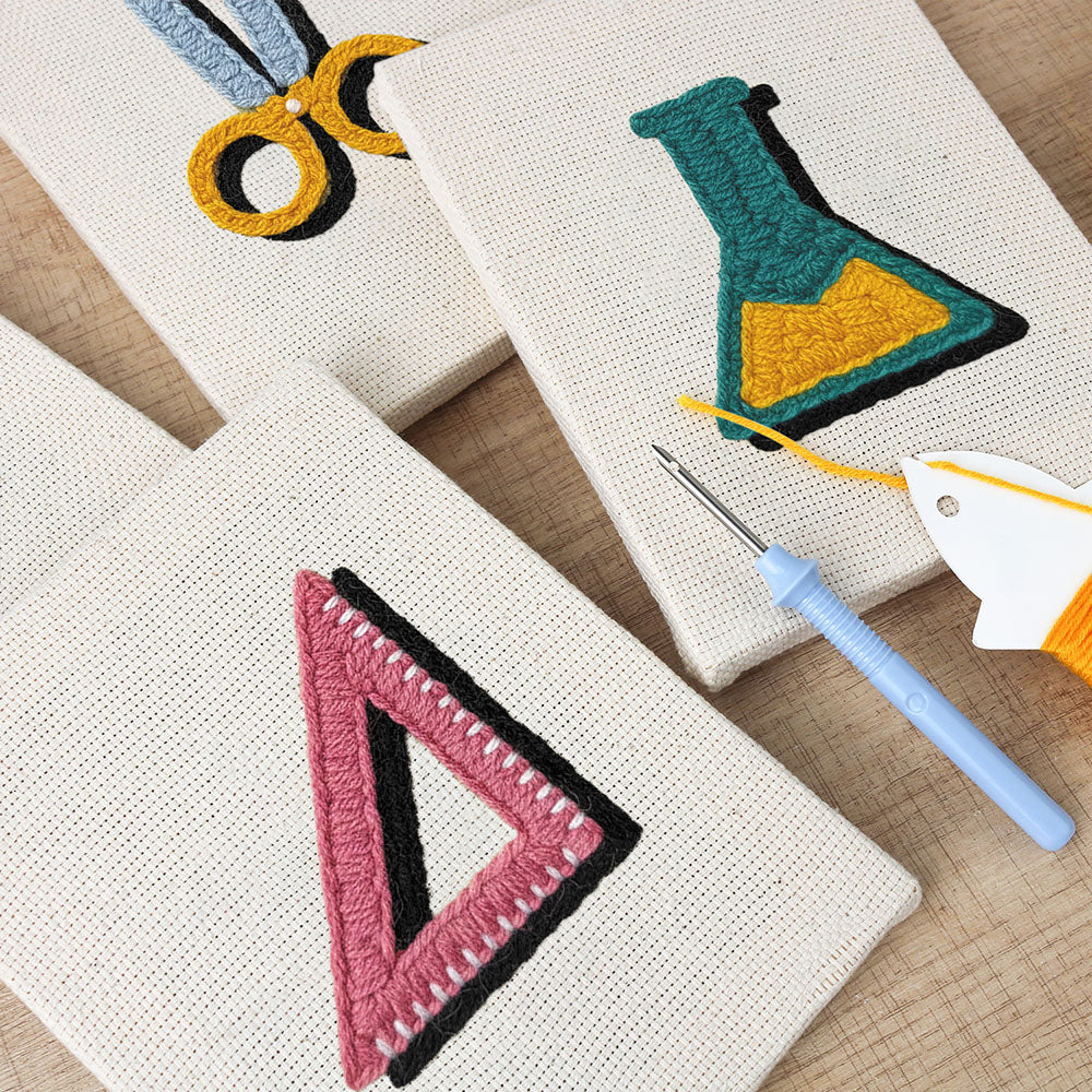 Art and Science Set Mini Punch Needle Kit (4pcs)