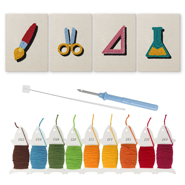Art and Science Set Mini Punch Needle Kit (4pcs)