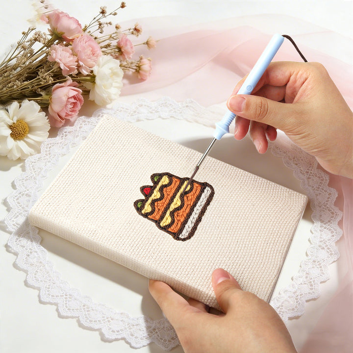 Savory and Sweet Food Picks Mini Punch Needle Kit (4pcs)