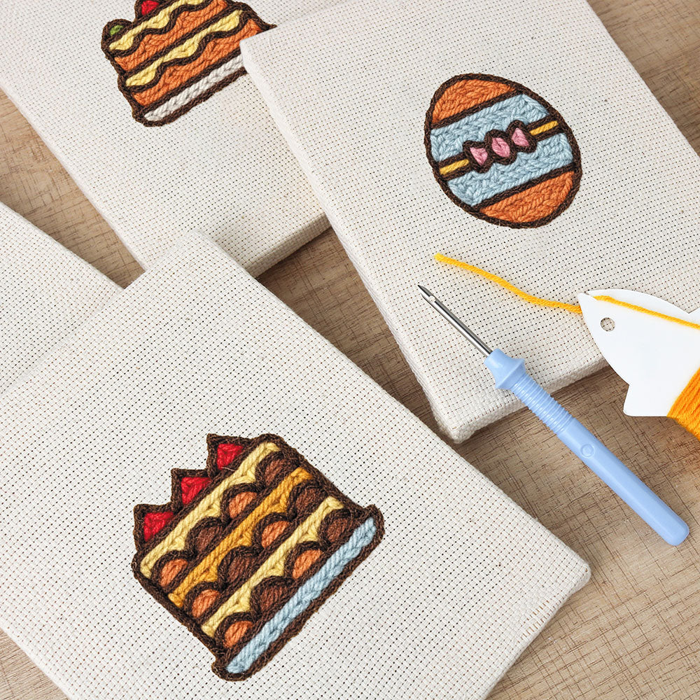 Savory and Sweet Food Picks Mini Punch Needle Kit (4pcs)