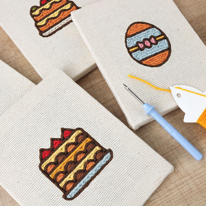 Savory and Sweet Food Picks Mini Punch Needle Kit (4pcs)