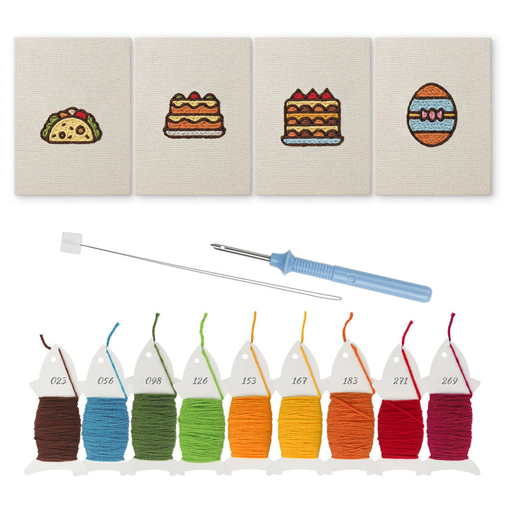 Savory and Sweet Food Picks Mini Punch Needle Kit (4pcs)
