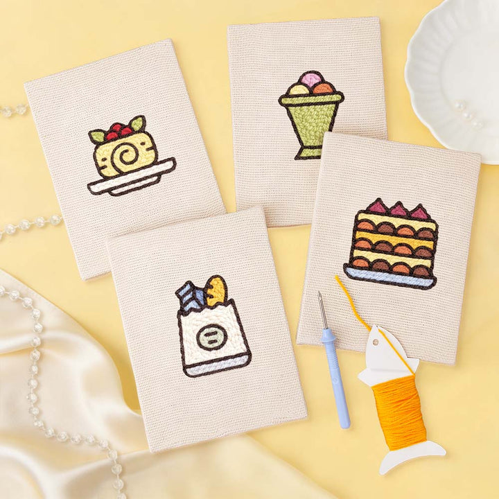 Cozy Dessert Mini Punch Needle Kit (4pcs)