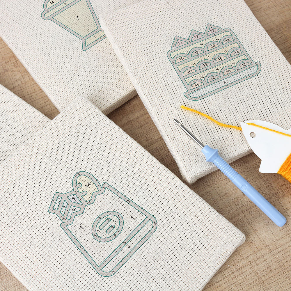 Cozy Dessert Mini Punch Needle Kit (4pcs)