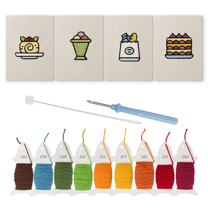 Cozy Dessert Mini Punch Needle Kit (4pcs)