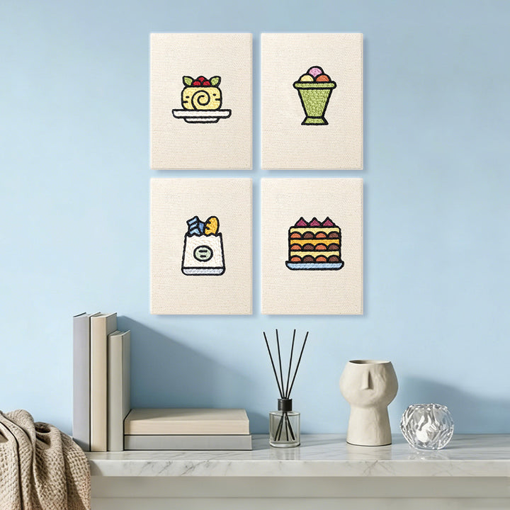 Cozy Dessert Mini Punch Needle Kit (4pcs)