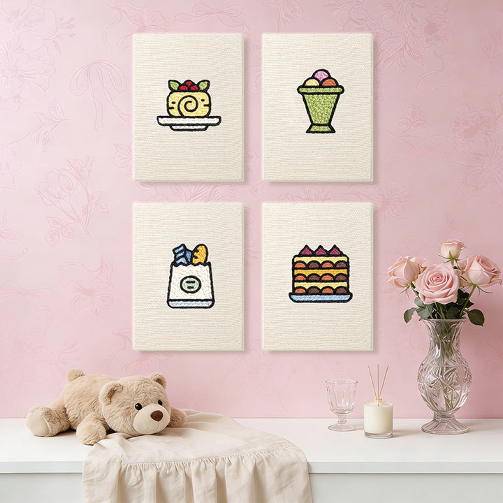 Cozy Dessert Mini Punch Needle Kit (4pcs)