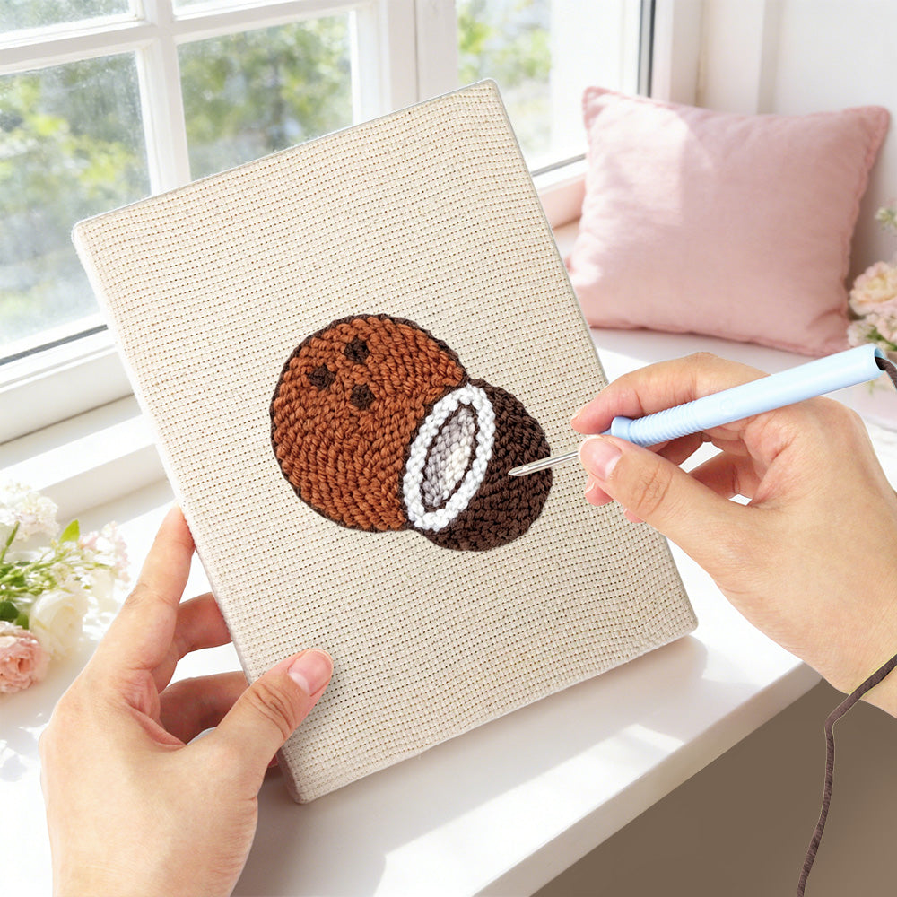 Cozy Tropical Fruit Mini Punch Needle Kit (4pcs)