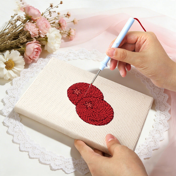 Cozy Tropical Fruit Mini Punch Needle Kit (4pcs)