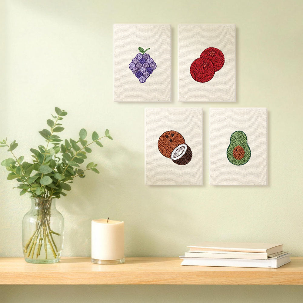 Cozy Tropical Fruit Mini Punch Needle Kit (4pcs)