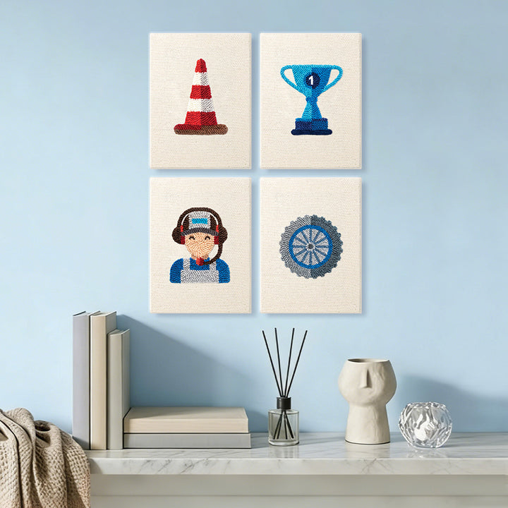 Champion Trophy and Gear Kit Mini Punch Needle Kit (4pcs)