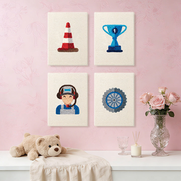 Champion Trophy and Gear Kit Mini Punch Needle Kit (4pcs)