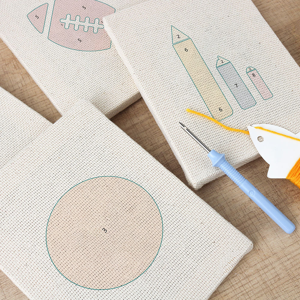 Ball Sports Mini Punch Needle Kit (4pcs)