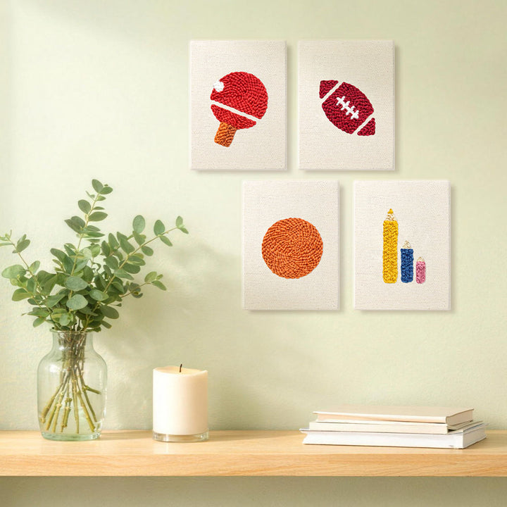 Ball Sports Mini Punch Needle Kit (4pcs)