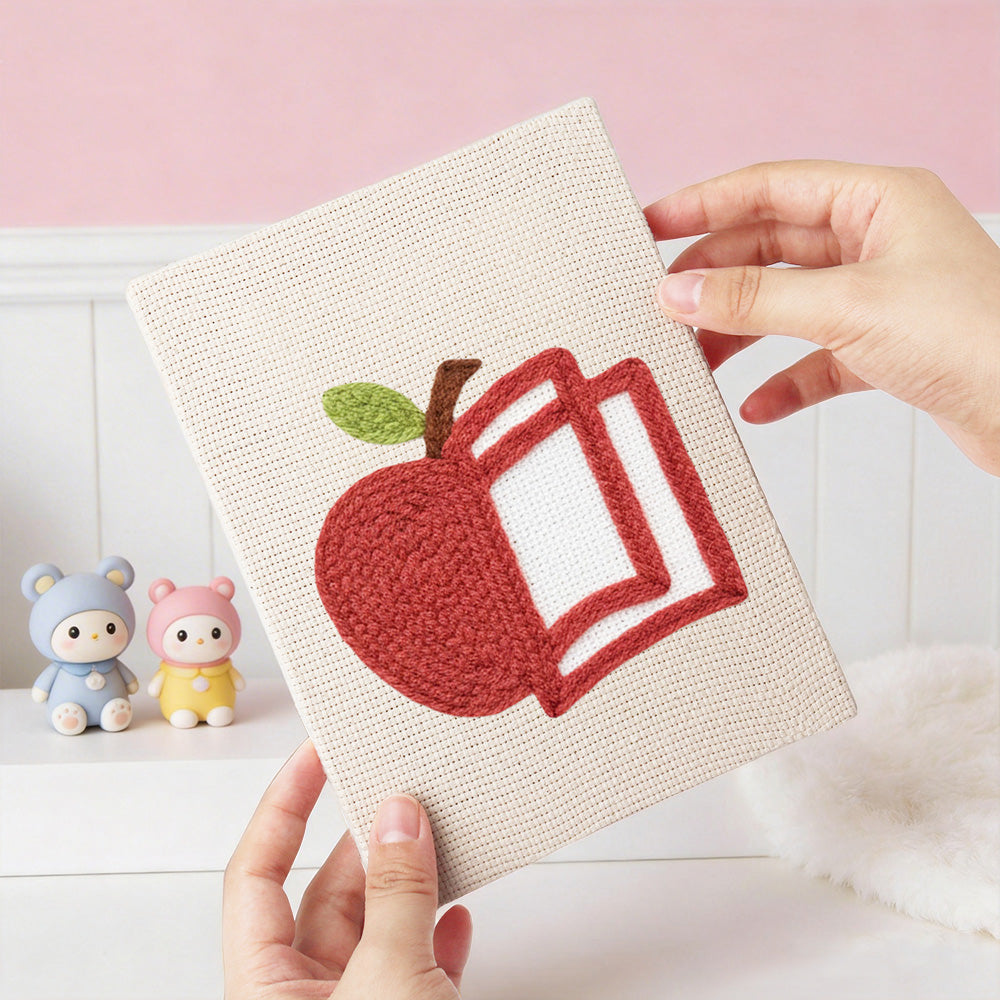 Grad Cap and Book Mini Punch Needle Kit (4pcs)