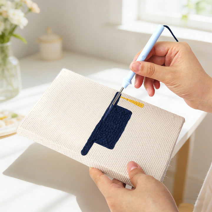 Grad Cap and Book Mini Punch Needle Kit (4pcs)