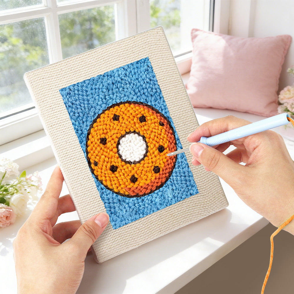 Fruit and Donut Mini Punch Needle Kit (4pcs)