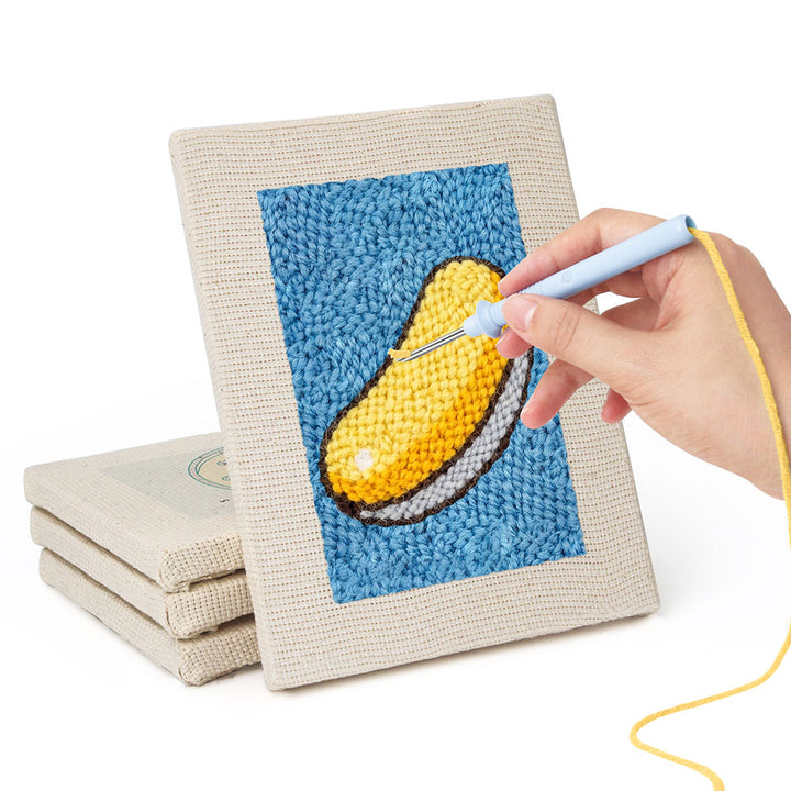 Fruit and Donut Mini Punch Needle Kit (4pcs)