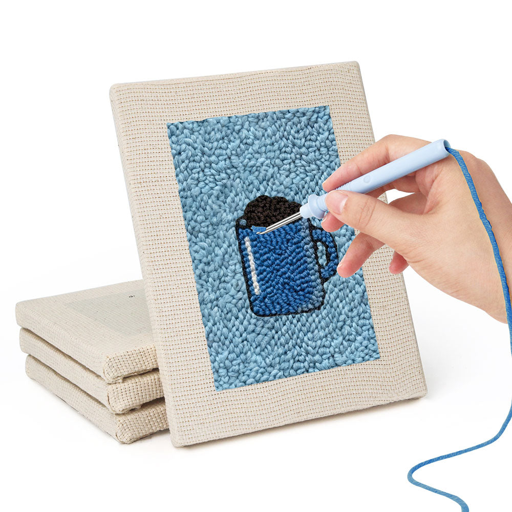 Apple and Beverage Mini Punch Needle Kit (4pcs)