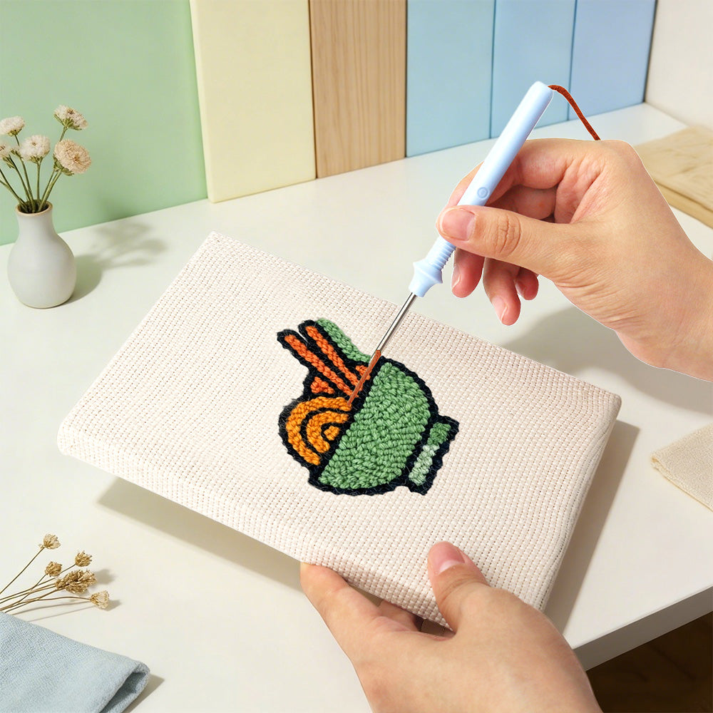 Brunch and Bakery Mini Punch Needle Kit (4pcs)