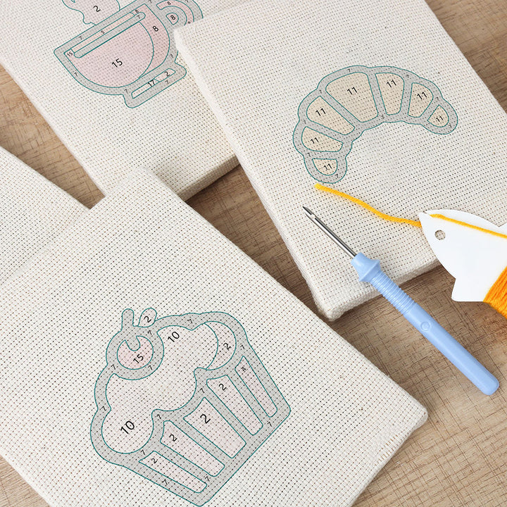 Brunch and Bakery Mini Punch Needle Kit (4pcs)