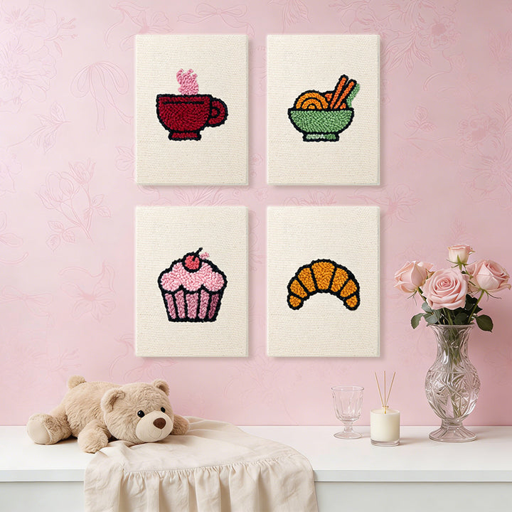 Brunch and Bakery Mini Punch Needle Kit (4pcs)