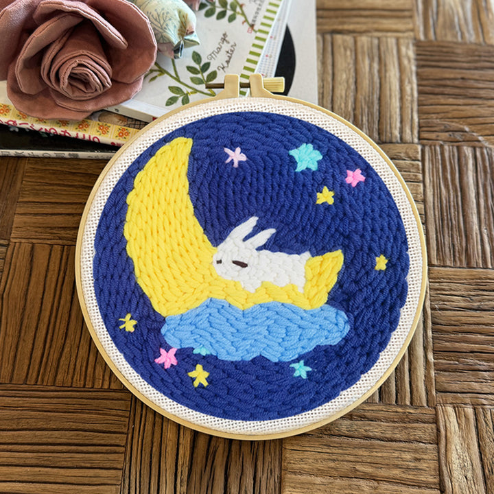 Bunny's Dream Punch Needle Embroidery Kits