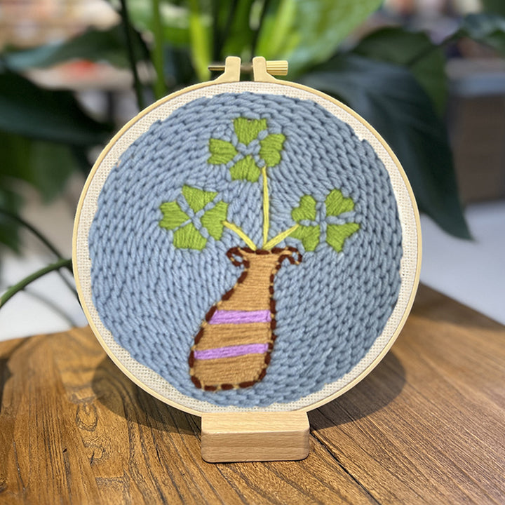 Four Leaf Clover Punch Needle Embroidery Kits