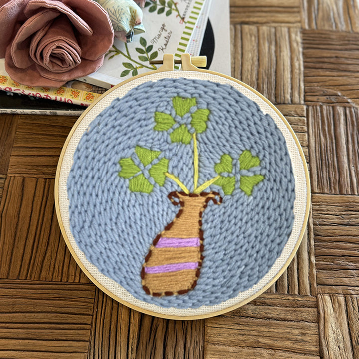Four Leaf Clover Punch Needle Embroidery Kits