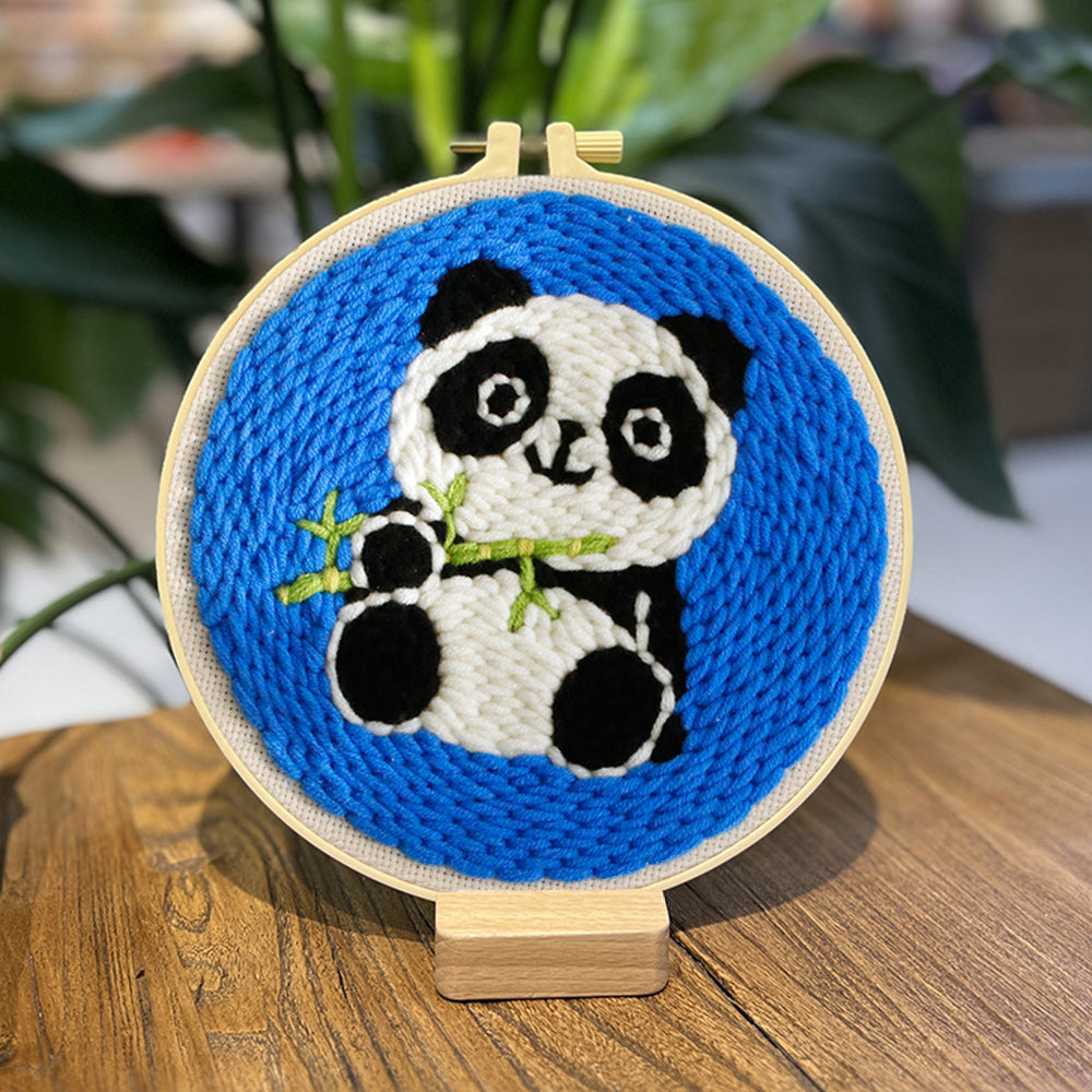 Giant Panda Punch Needle Embroidery Kits