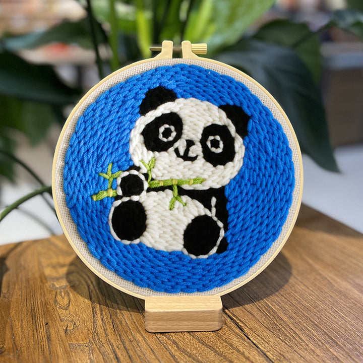 Giant Panda Punch Needle Embroidery Kits