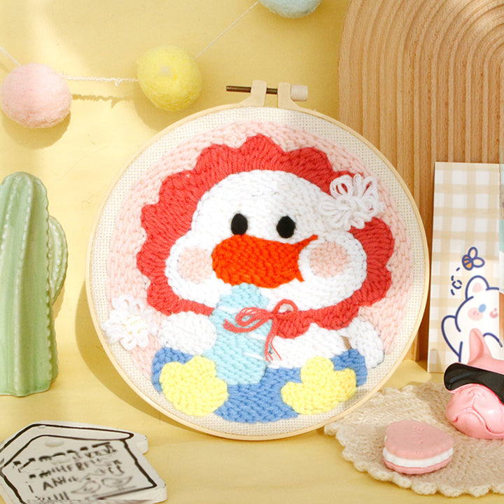 Baby Goose Punch Needle Embroidery Kits
