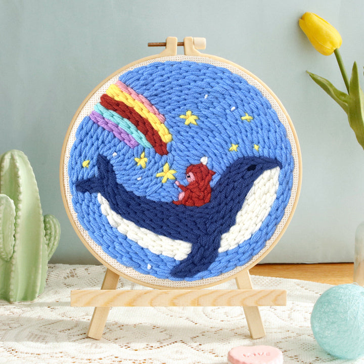 Wandering in The Sky Punch Needle Embroidery Kits