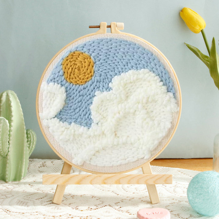 Cotton Cloud Punch Needle Embroidery Kits