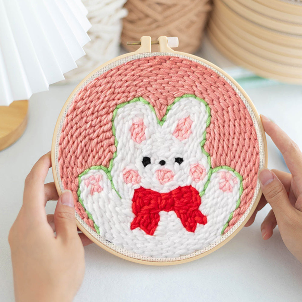 Happy Little Bunny Punch Needle Embroidery Kits