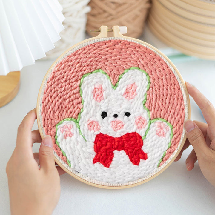 Happy Little Bunny Punch Needle Embroidery Kits