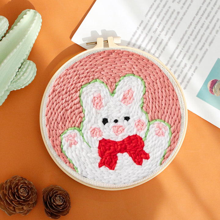 Happy Little Bunny Punch Needle Embroidery Kits