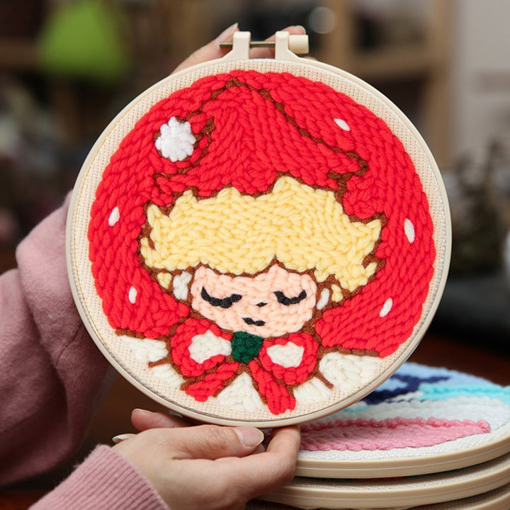 Christmas Elves Punch Needle Embroidery Kits