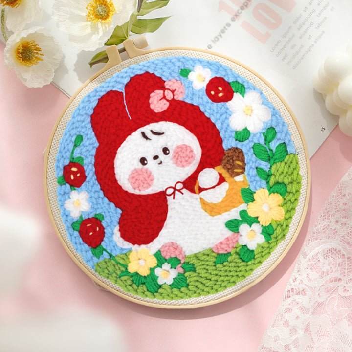 Outing Rabbit Punch Needle Embroidery Kits