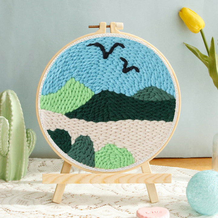 In The Mountains Punch Needle Embroidery Kits