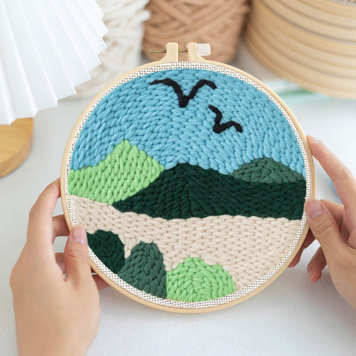 In The Mountains Punch Needle Embroidery Kits