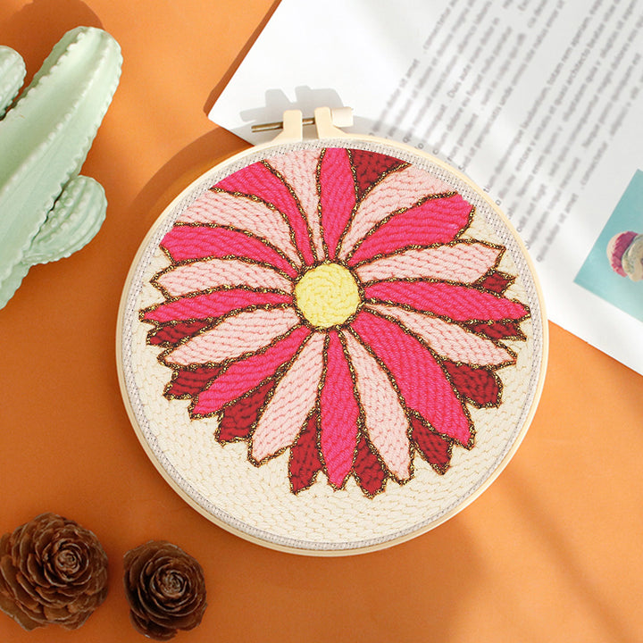 Rich Flower Punch Needle Embroidery Kits